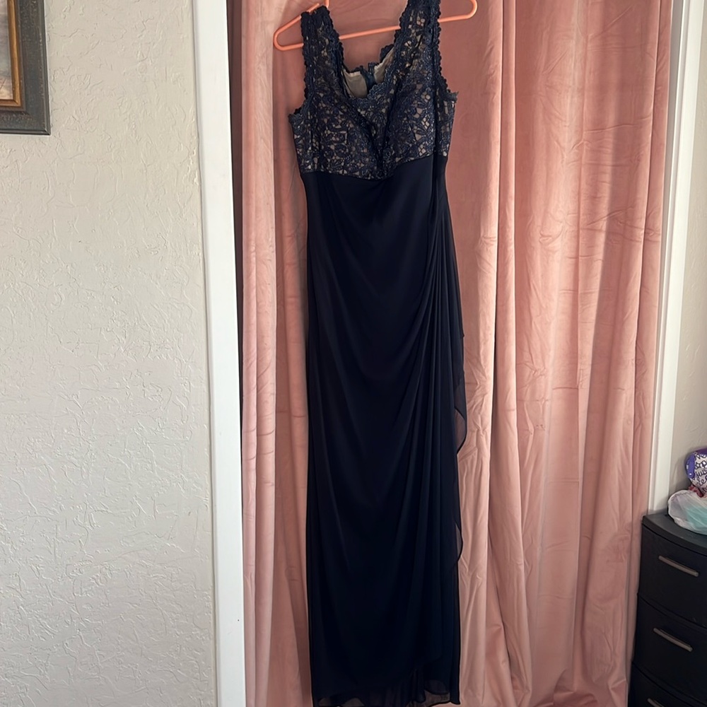 Formal long Navy Blue dress